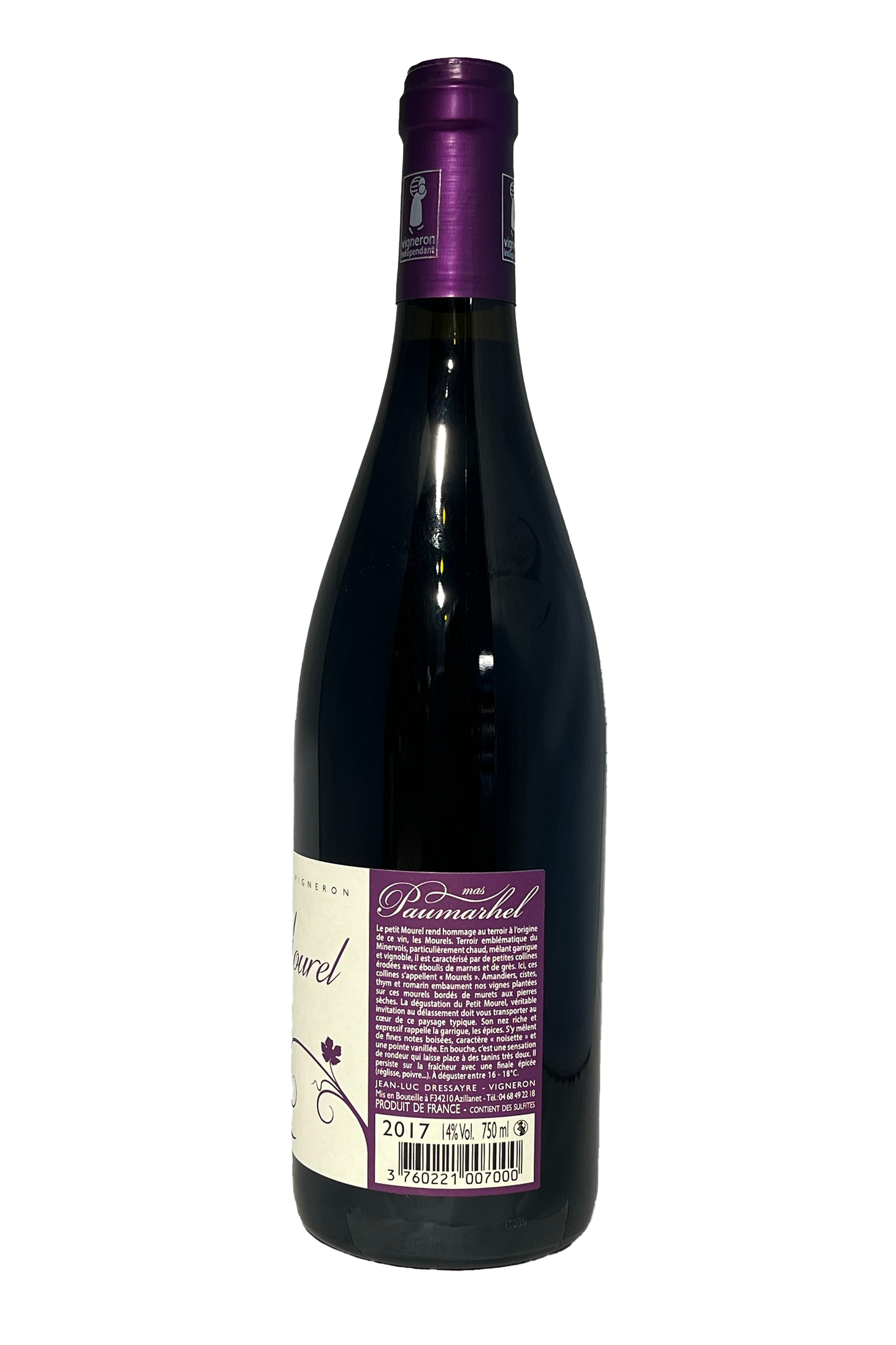 Mas Paumarhel Le Petit Mourel AOP Minervois 2017