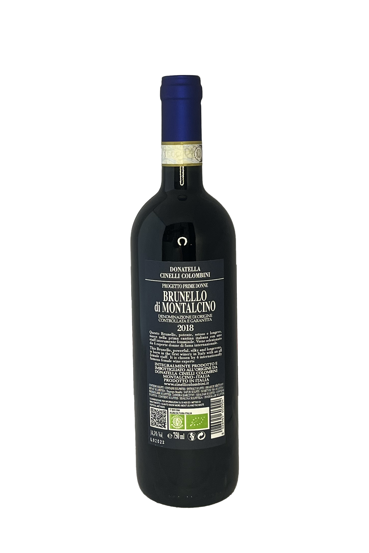 Colombini Brunello di Montalcino DOCG Progetto Prime Donne 2018 Økologisk