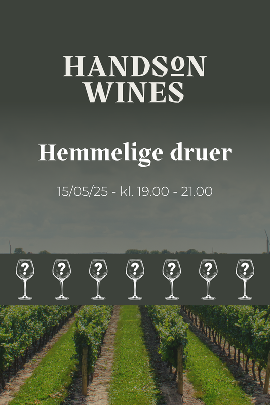 Hands on wines præsenterer : Hemmelige druer - 19:00-21:00 - 15/5 - 2025