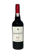 Blackett Ruby Reserve portvin flaske etiketten synlig