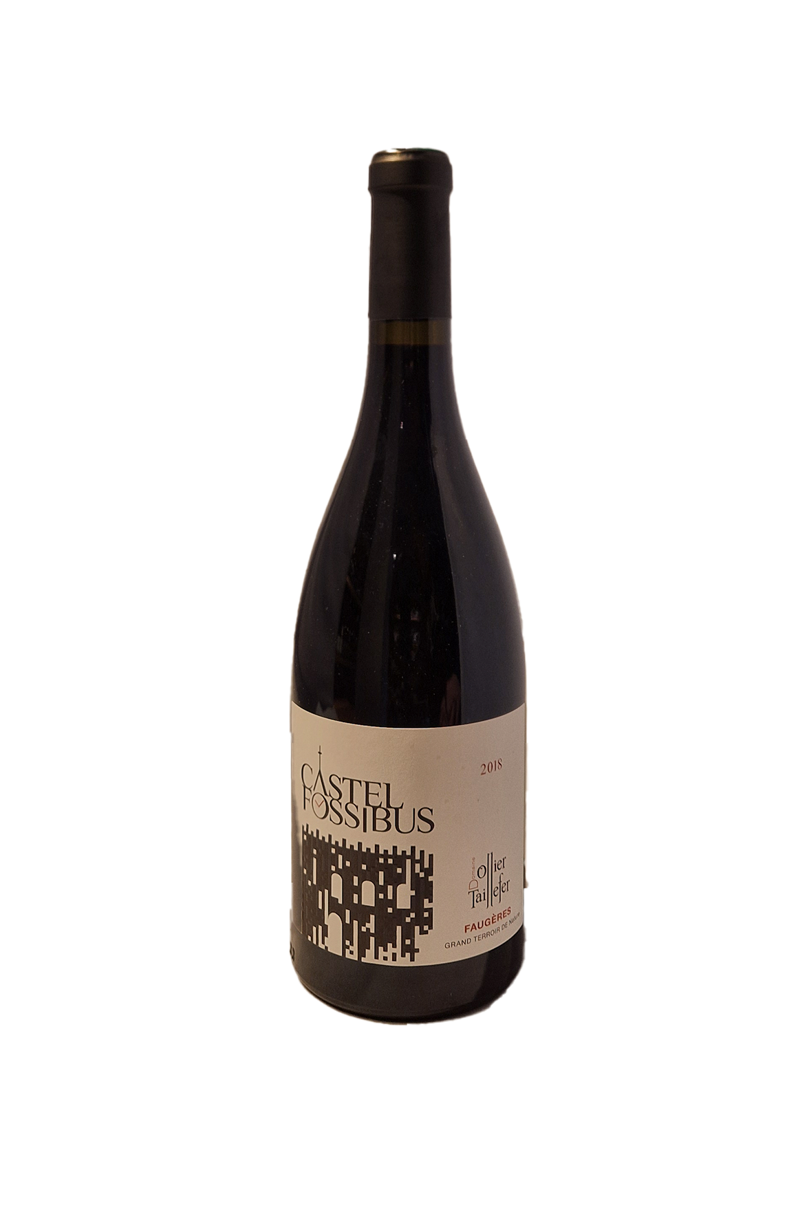 Ollier Taillefer Castel Fossibus Faugeres AOP 2018 Øko vinflaske front