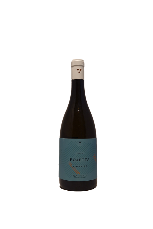 Cantina Gaffino Fojetta IGP Viognier 2024 flaske, forfra