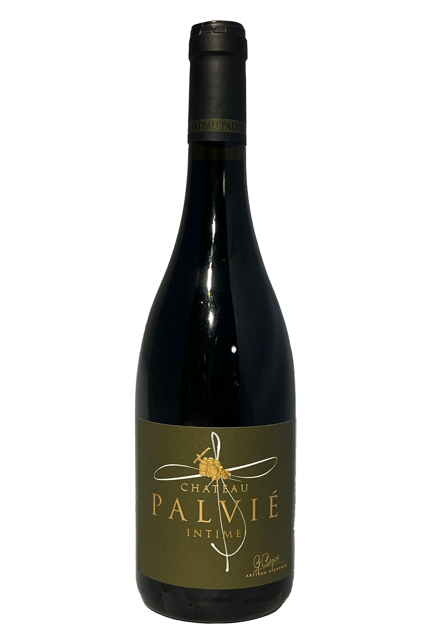 Chateau Palvié Gaillac Rouge AOP Intime 2018 rødvin flaske med etiket