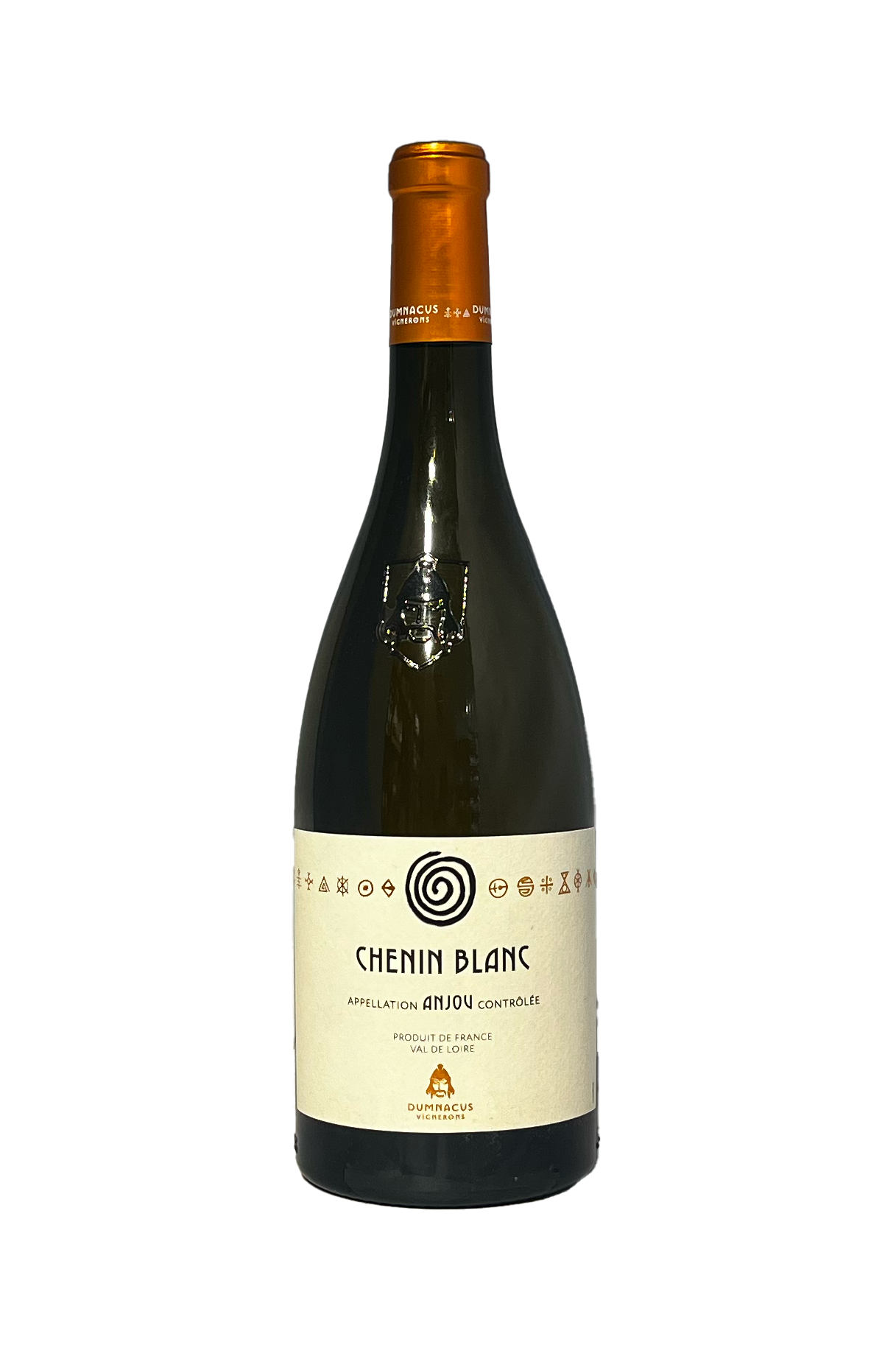 Dumnacus Chenin Blanc AOP Anjou 2023 hvidvinsflaske med etiket