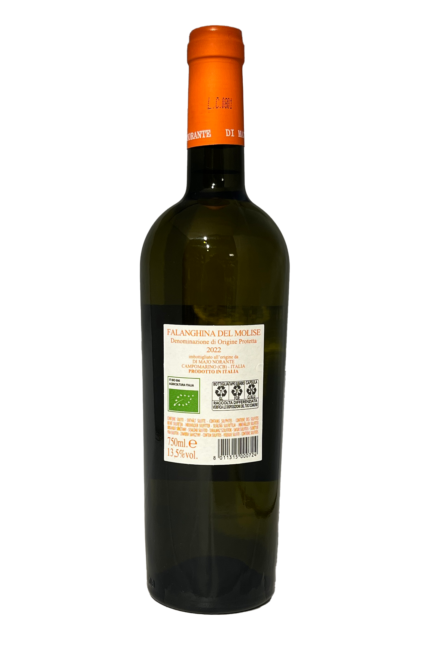 Falanghina del Molise Biorganico DOP 2022