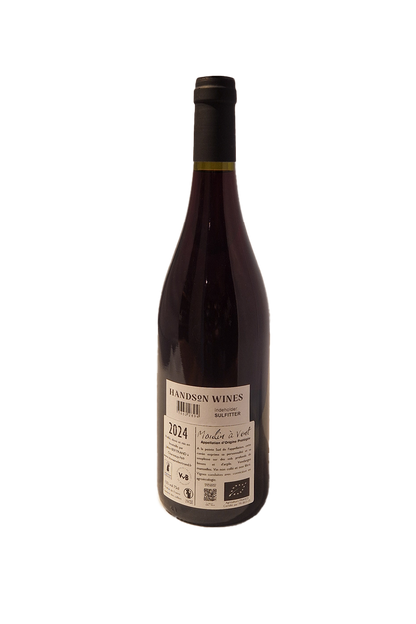 Domaine Bertrand Moulin a Vent Le Petit Bois 2024 vinflaske bagside