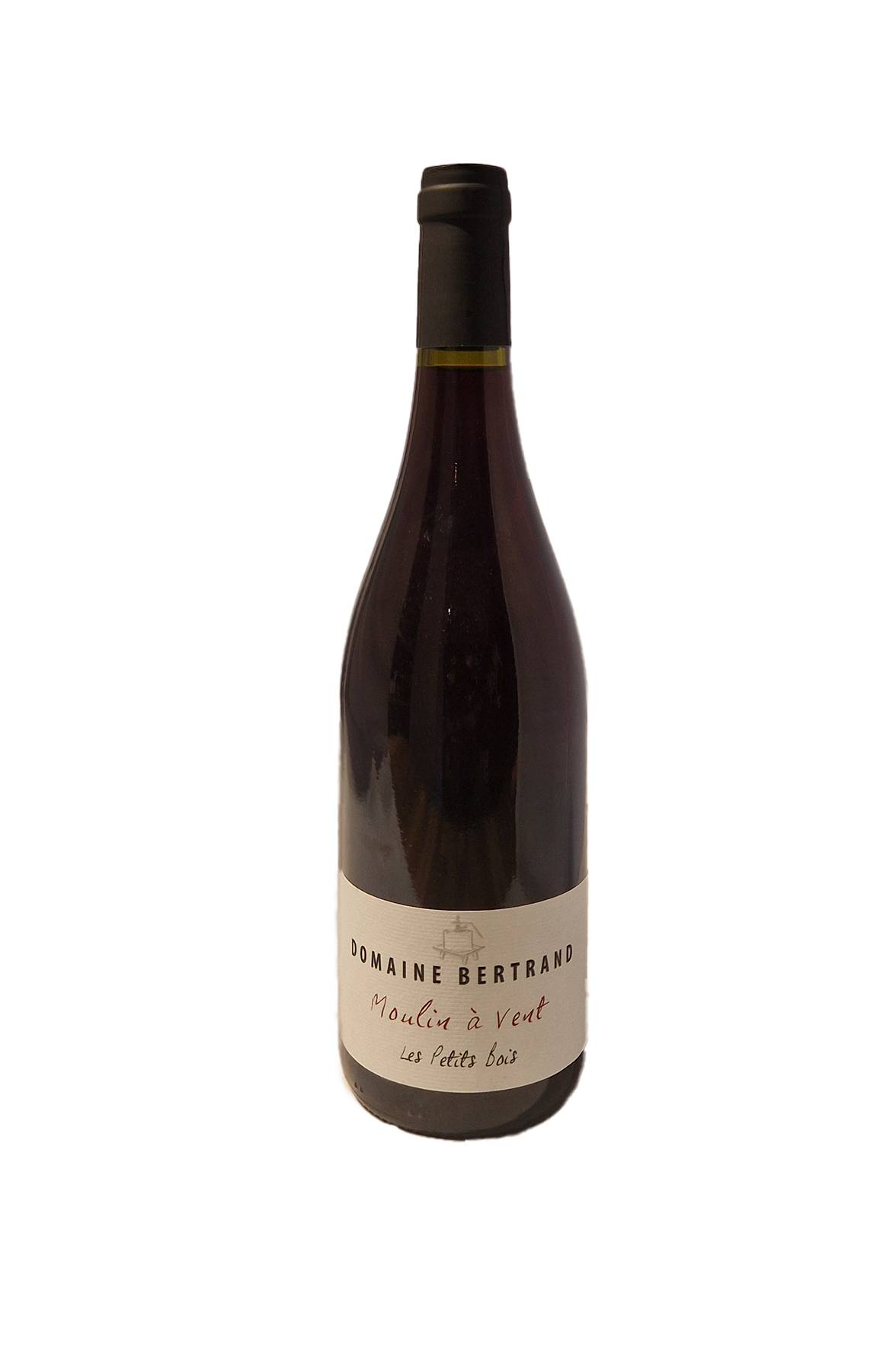 Domaine Bertrand Moulin a Vent Le Petit Bois 2024 vinflaske frontetiket
