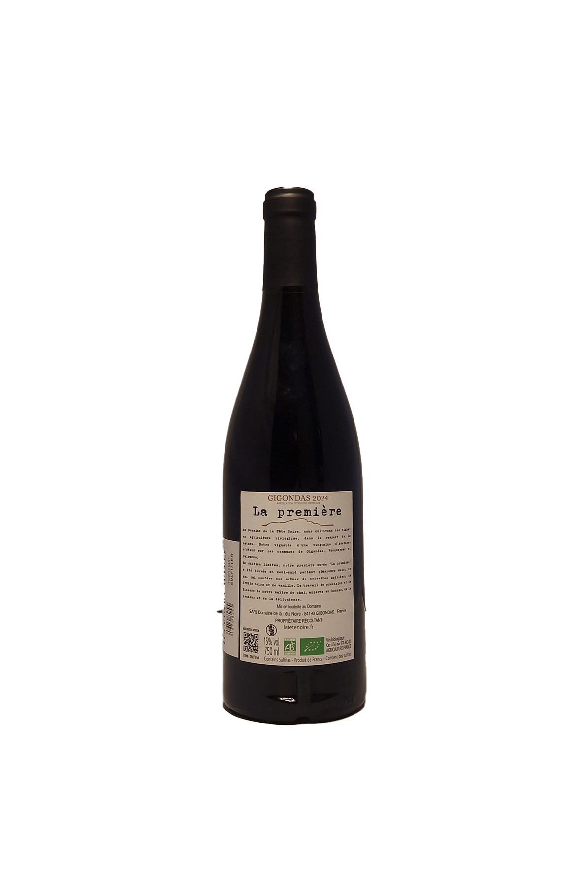 Domaine de la Tête Noire Gigondas La Premiére AOP 2024 Øko