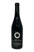 Domaine de la Tête Noire Cairanne AOP 2022 vinflaske på sort baggrund