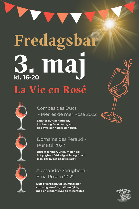 Fredagsbar 3/5 2024 La Vie en Rosé!!!!