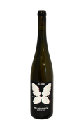 Christopher Full Silberberg Riesling Trocken 2023 vinflaske med sommerfugletiket.