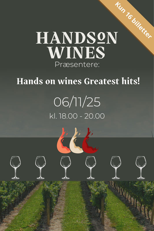 Hands on wines præsenterer : Hands on wines Greatest hits 18.00-20.00 6/11 2025