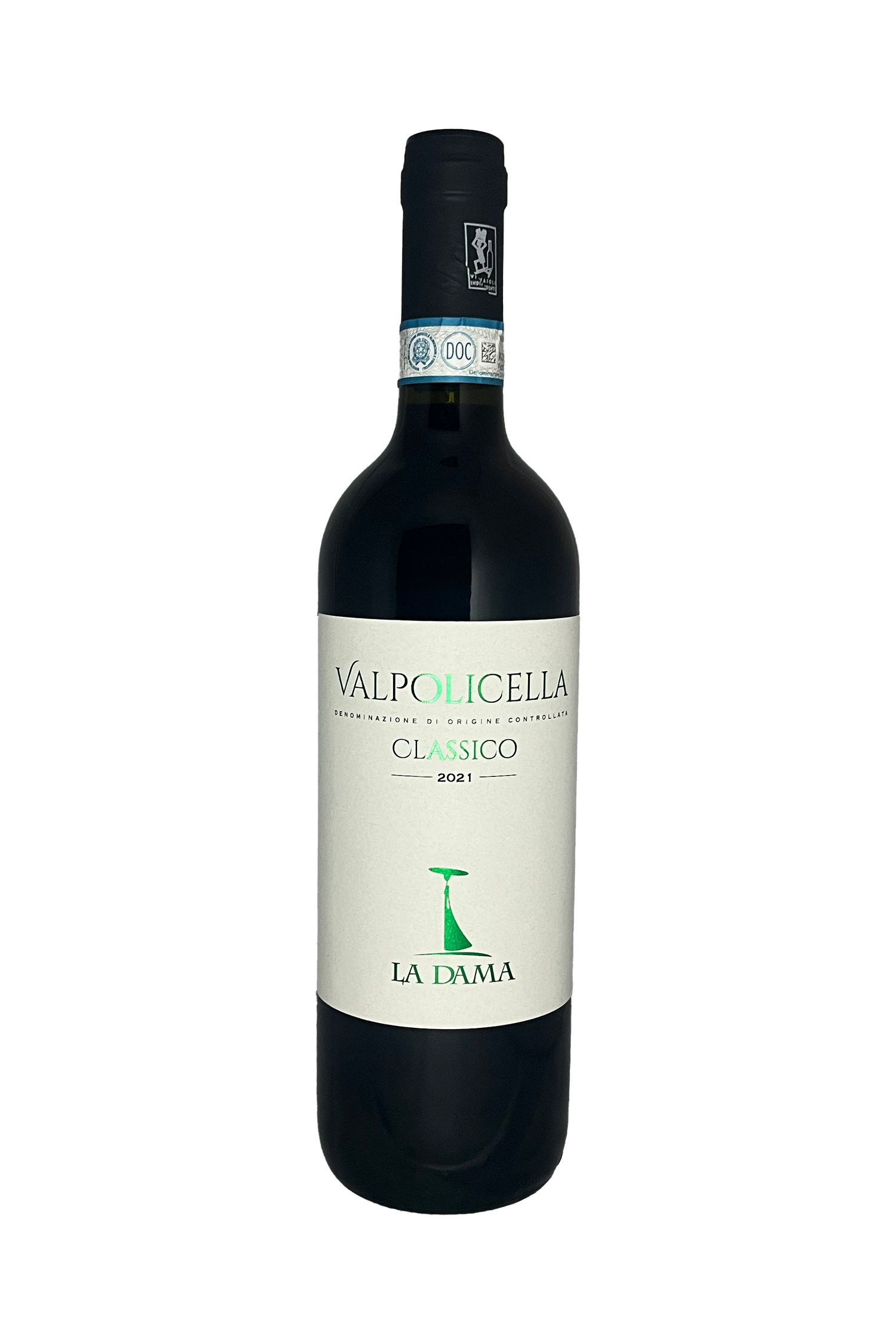 La Dama Valpolicella Classico DOCG 2021 vinflaske frontside etiket