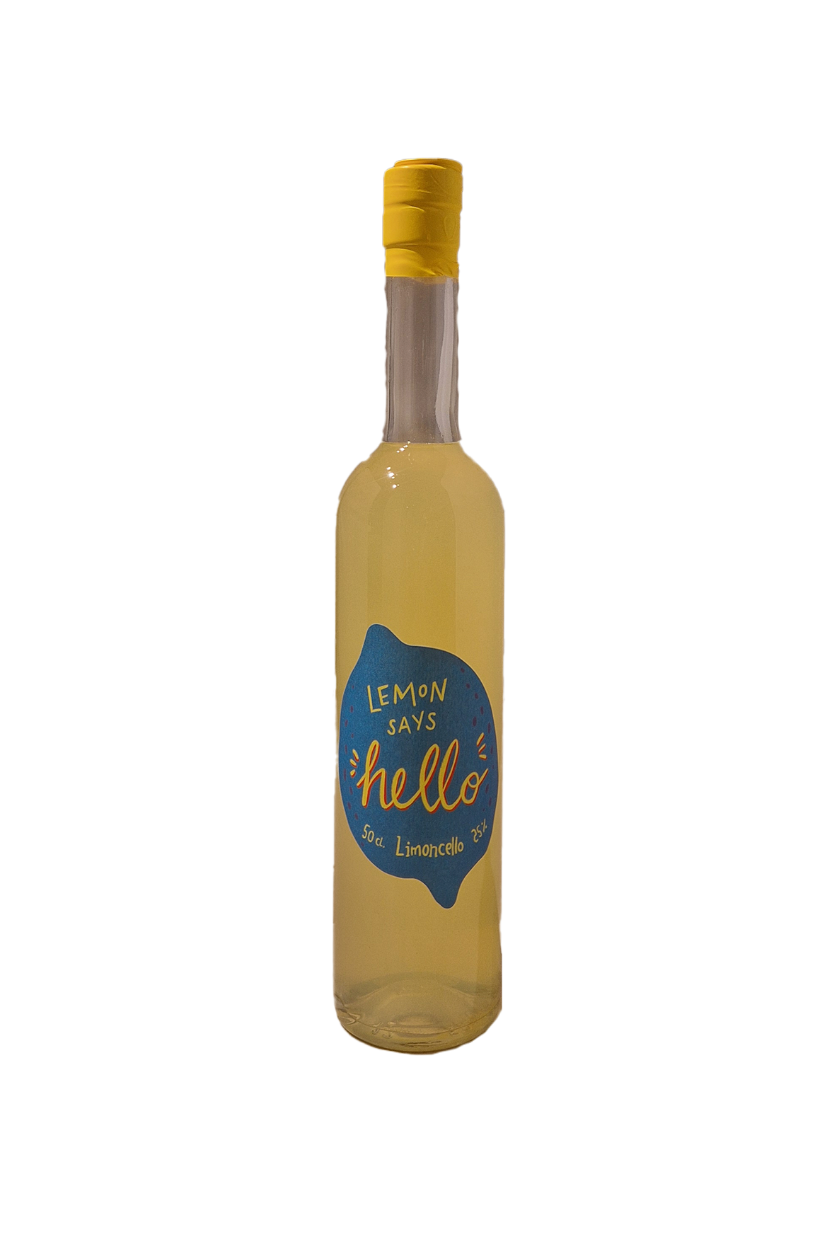 Lemon Says Hello Limoncello flaske set forfra