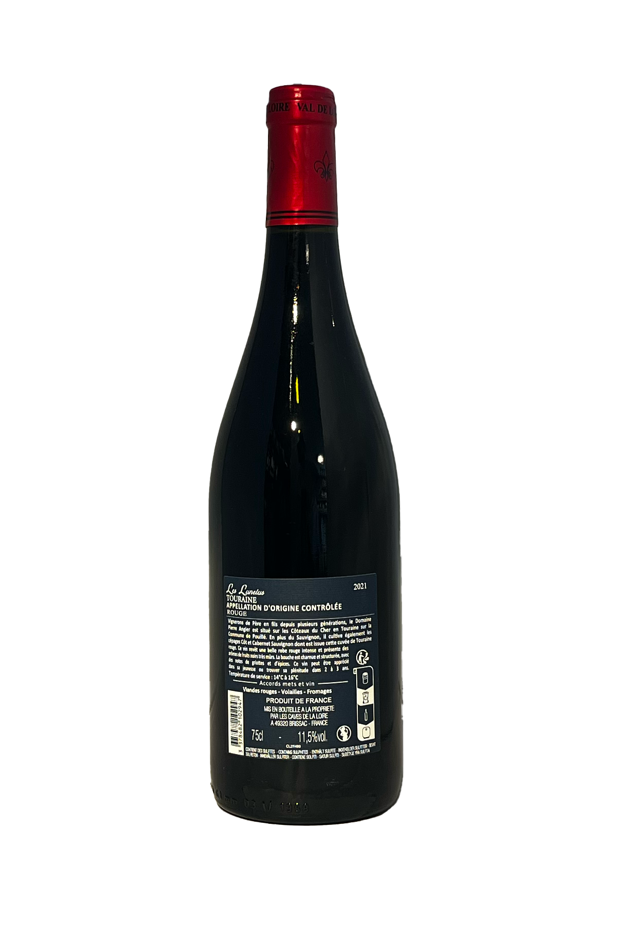 Les Lunelus Tourraine Rouge AOP 2021