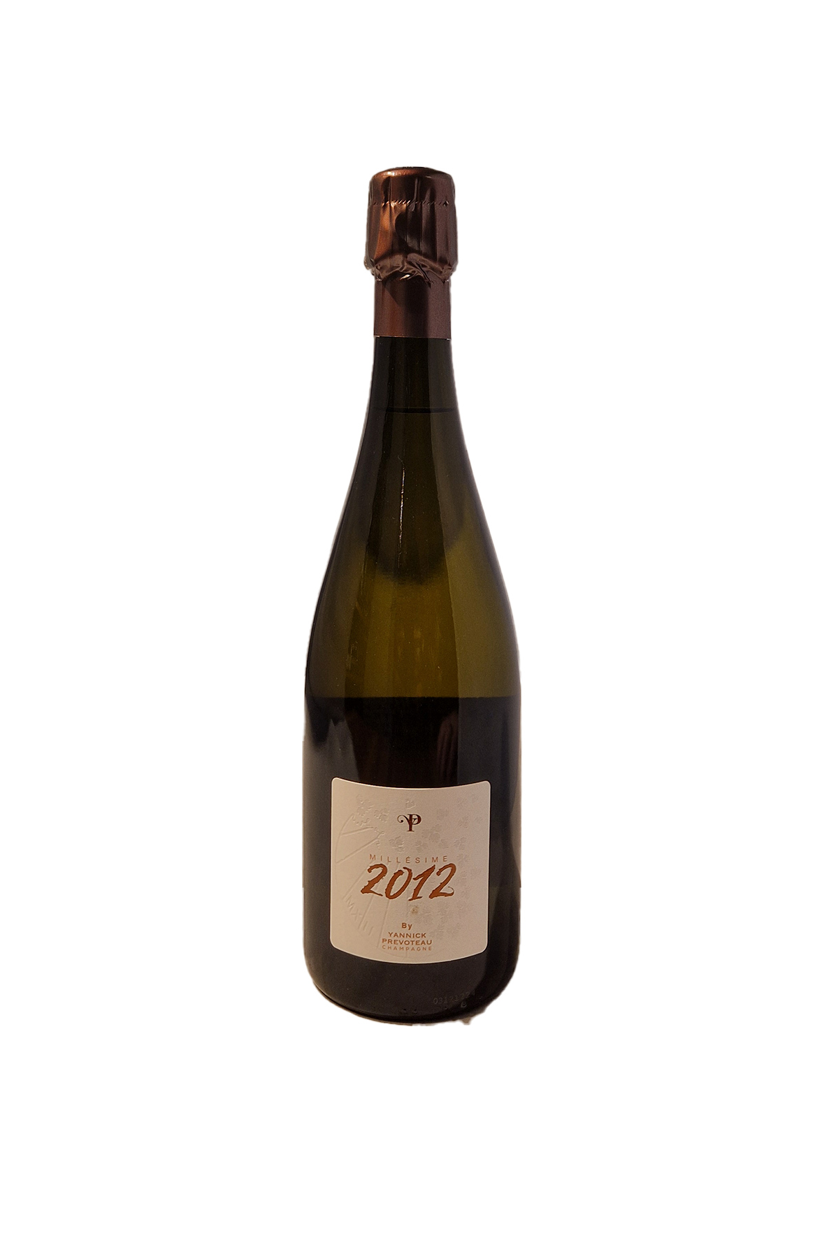 Yannick Prevoteau Millesime Vintage 2012 brut blanc de blancs champagne flaske front
