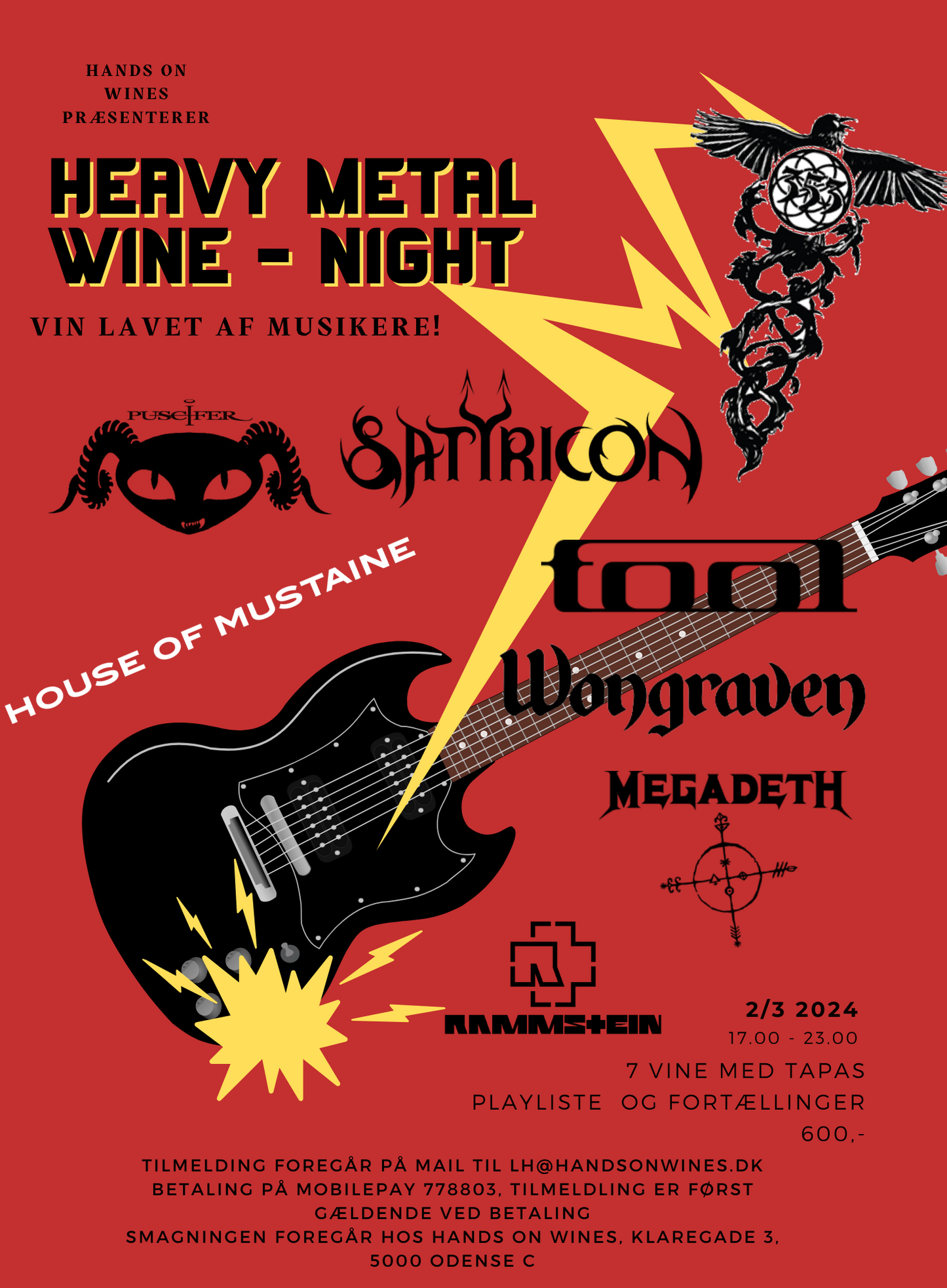 UDSOLGT Heavy Metal Wine Night 2/3 2024