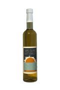 Sams Island sweet Vermouth flaske med solnedgangsetiket og hvid kapsel.