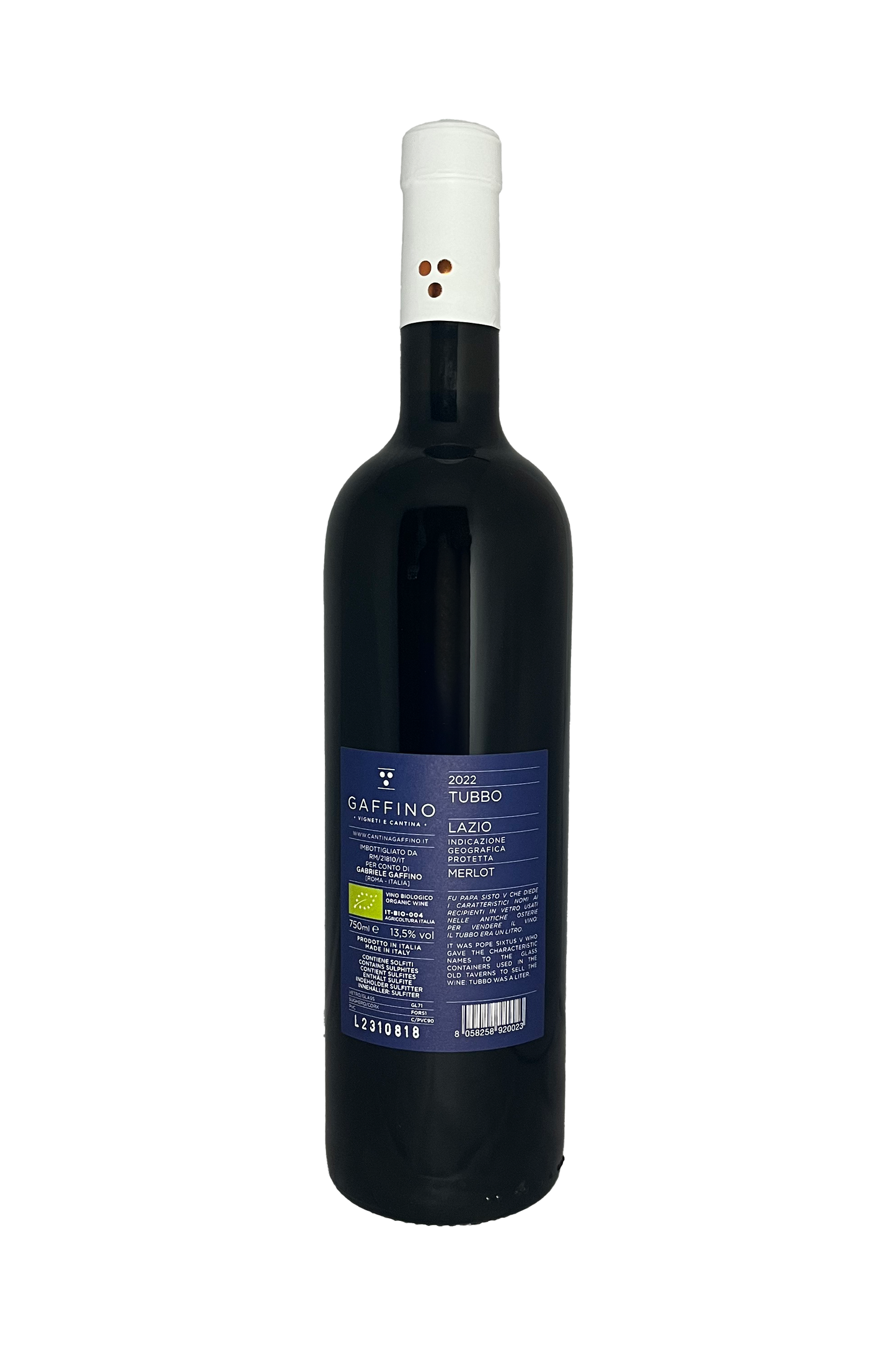 Cantina Gaffino Tubbo IGP Merlot 2022