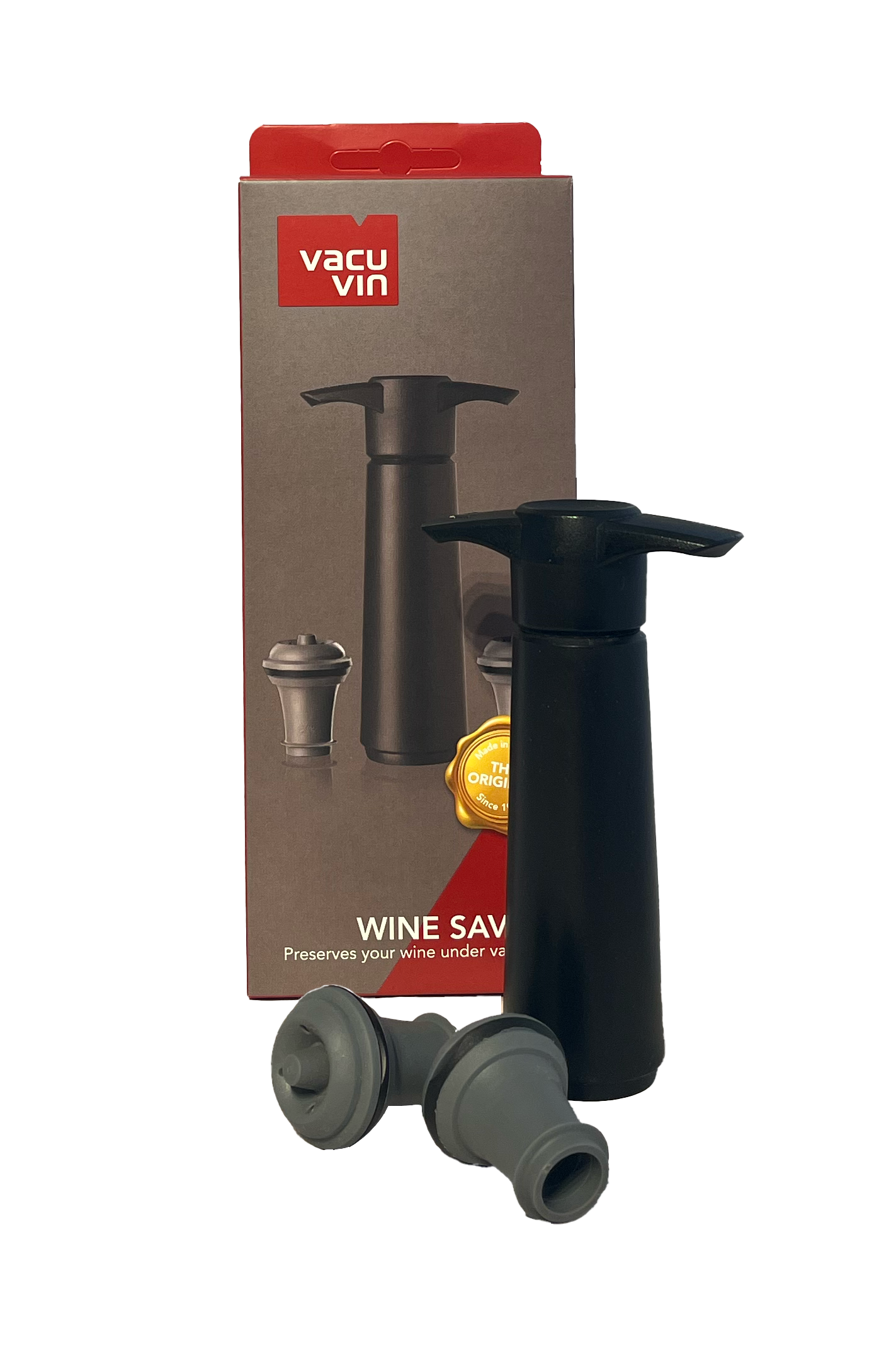 VacuVin Vacuumpumpe med 2 propper