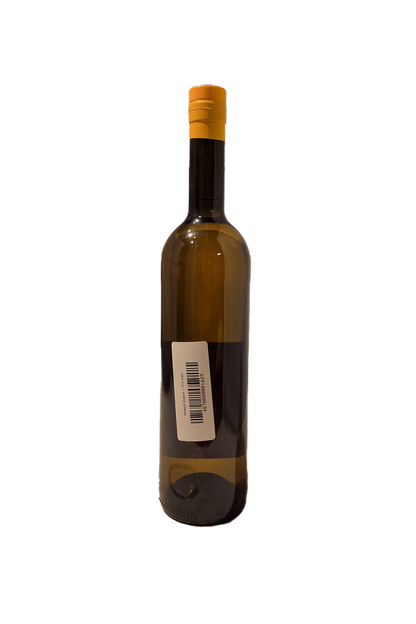 Vermouth Moderne Pink Grape flaske med stregkode og etiket bagfra