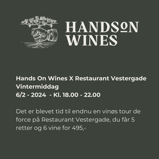 NY DATO !! Hands on Wines X Restaurant Vestergade Vintermiddag 27/2 - 2024