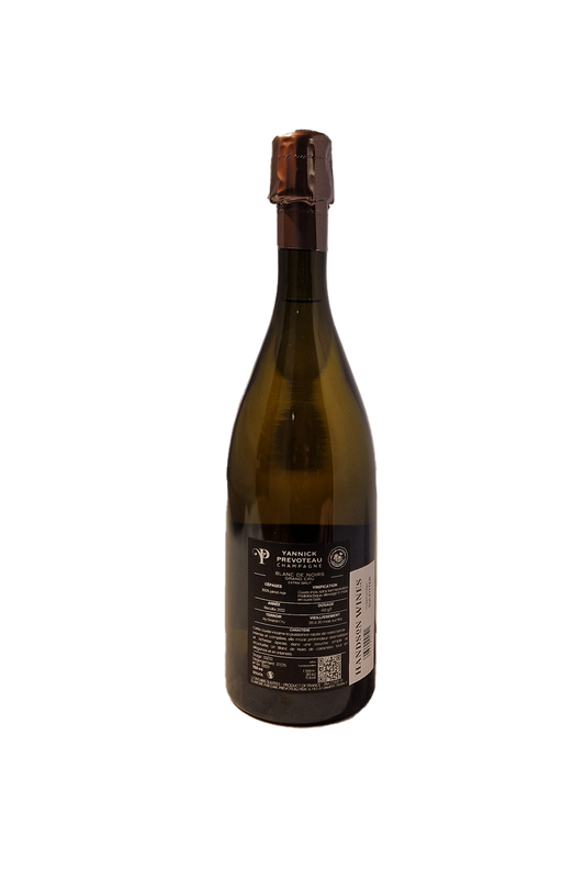 Yannick Prevoteau Blanc de Noir Ay Grand Cru 2022 bagetiket